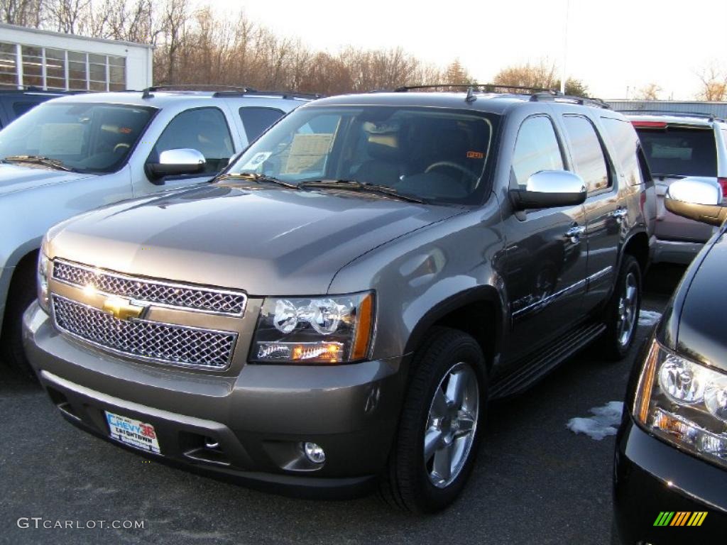 2011 Tahoe LTZ 4x4 - Mocha Steel Metallic / Ebony photo #1