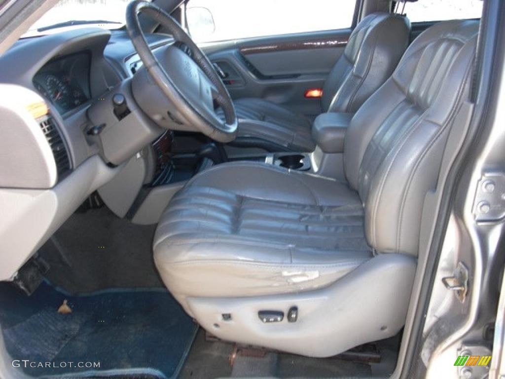 1999 Grand Cherokee Limited 4x4 - Bright Platinum Metallic / Agate photo #5