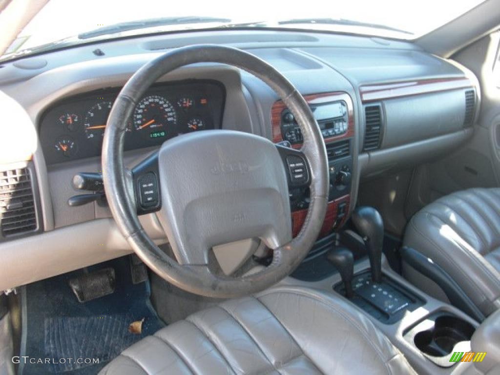 1999 Grand Cherokee Limited 4x4 - Bright Platinum Metallic / Agate photo #6