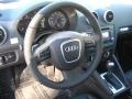 2011 Audi A3 Black Interior Steering Wheel Photo