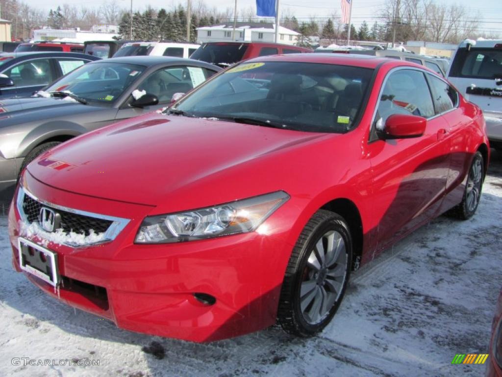 2008 Accord EX-L Coupe - San Marino Red / Black photo #1