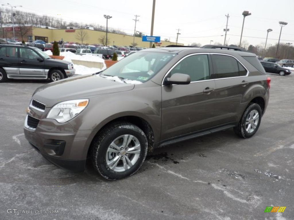 Mocha Steel Metallic 2011 Chevrolet Equinox LT AWD Exterior Photo #43857173