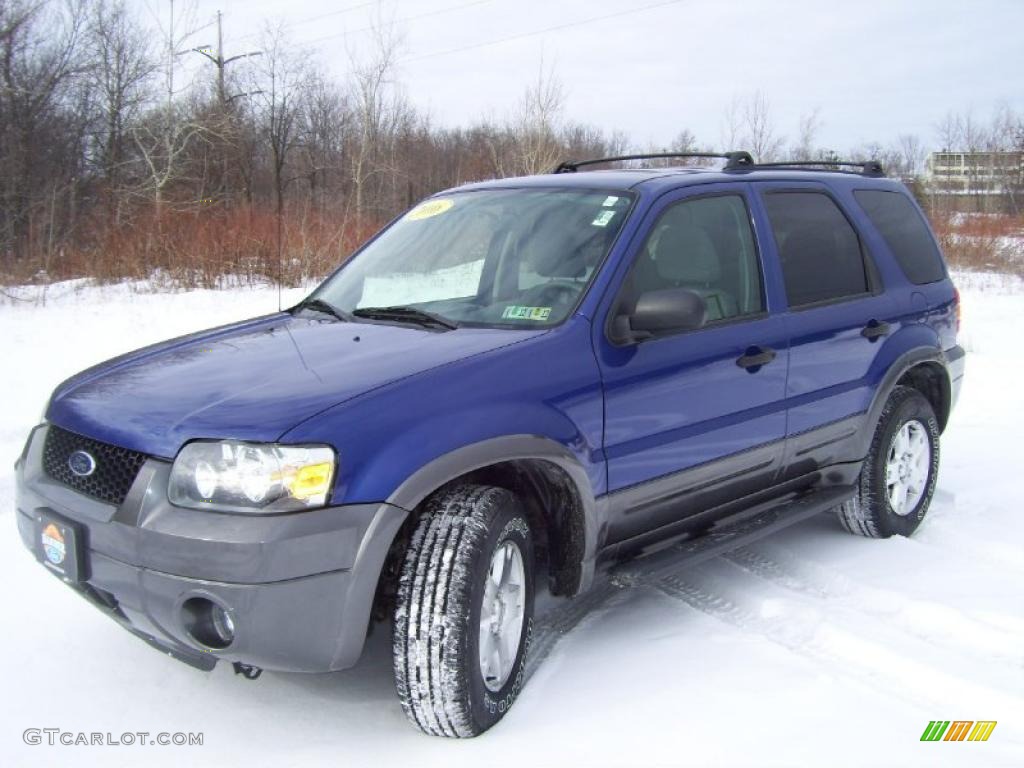 2006 Escape XLT V6 4WD - Sonic Blue Metallic / Medium/Dark Flint photo #1
