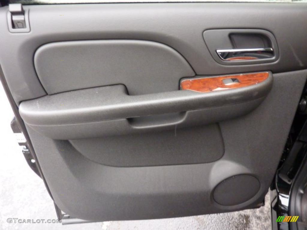 2011 Chevrolet Silverado 3500HD LTZ Crew Cab 4x4 Dually Ebony Door Panel Photo #43858705