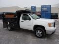 Summit White - Sierra 3500HD Work Truck Regular Cab Chassis Dump Truck Photo No. 1