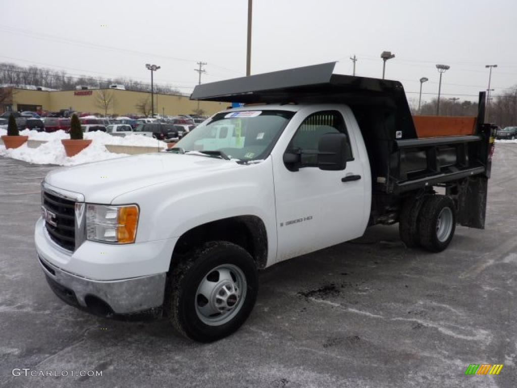 2009 GMC Sierra 3500HD Work Truck Regular Cab Chassis Dump Truck Exterior Photos