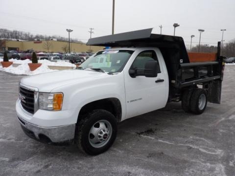 2009 GMC Sierra 3500HD Work Truck Regular Cab Chassis Dump Truck Data, Info and Specs