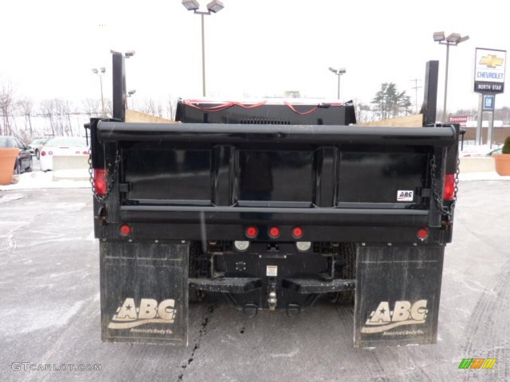 2009 Sierra 3500HD Work Truck Regular Cab Chassis Dump Truck - Summit White / Dark Titanium photo #6