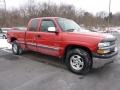 2002 Victory Red Chevrolet Silverado 1500 LS Extended Cab 4x4  photo #1