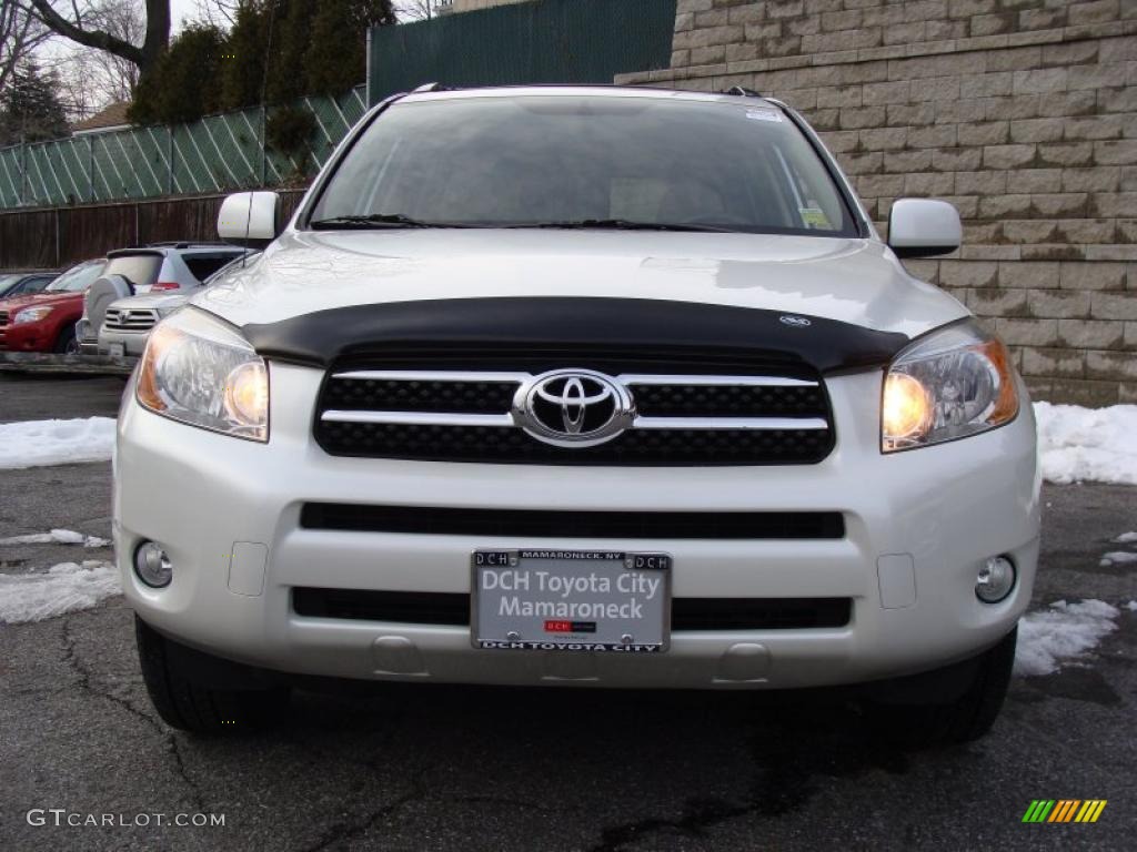 2006 RAV4 Limited 4WD - Blizzard White Pearl / Taupe photo #3