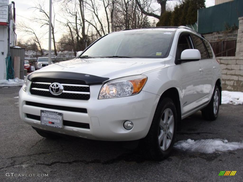 2006 RAV4 Limited 4WD - Blizzard White Pearl / Taupe photo #4