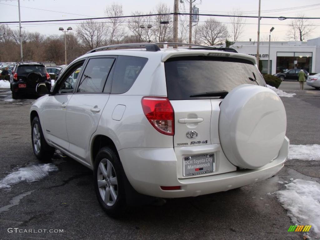 2006 RAV4 Limited 4WD - Blizzard White Pearl / Taupe photo #6