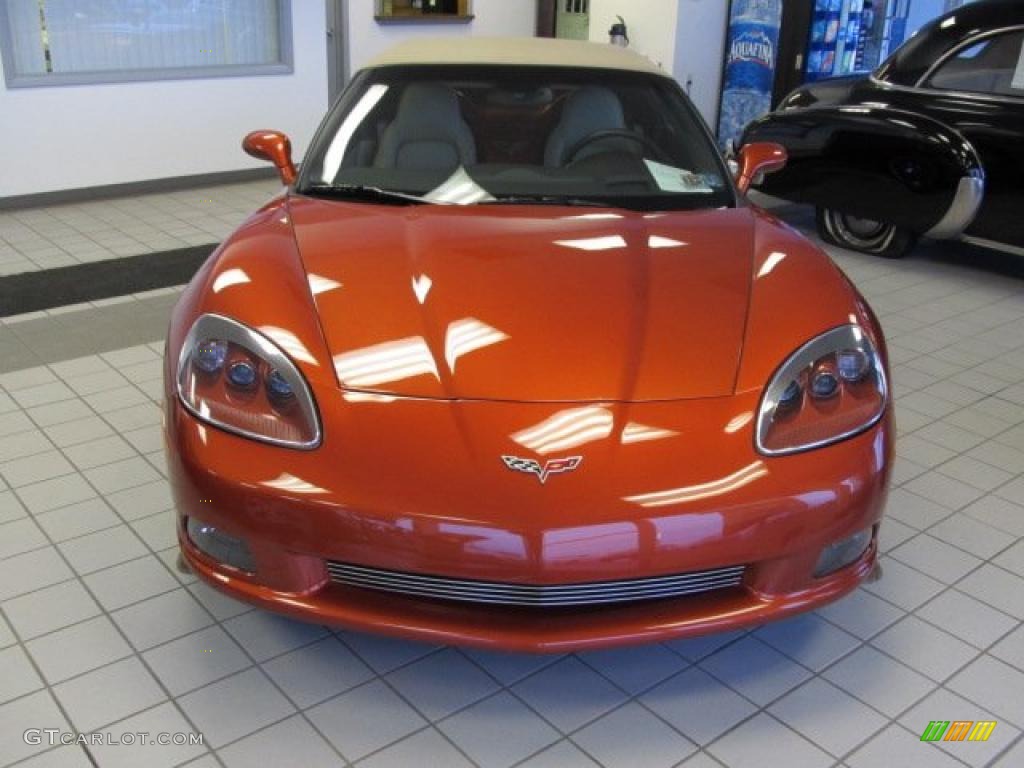 2005 Corvette Convertible - Daytona Sunset Orange Metallic / Cashmere photo #2