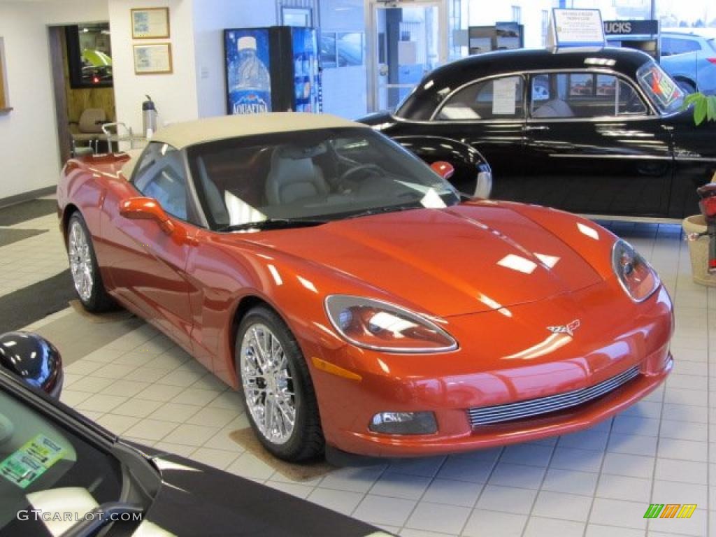 2005 Corvette Convertible - Daytona Sunset Orange Metallic / Cashmere photo #3