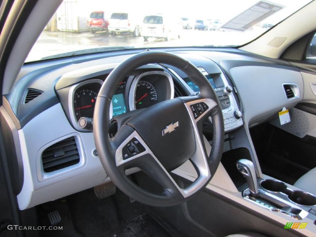 2010 Equinox LTZ AWD - Cyber Gray Metallic / Jet Black/Light Titanium photo #6