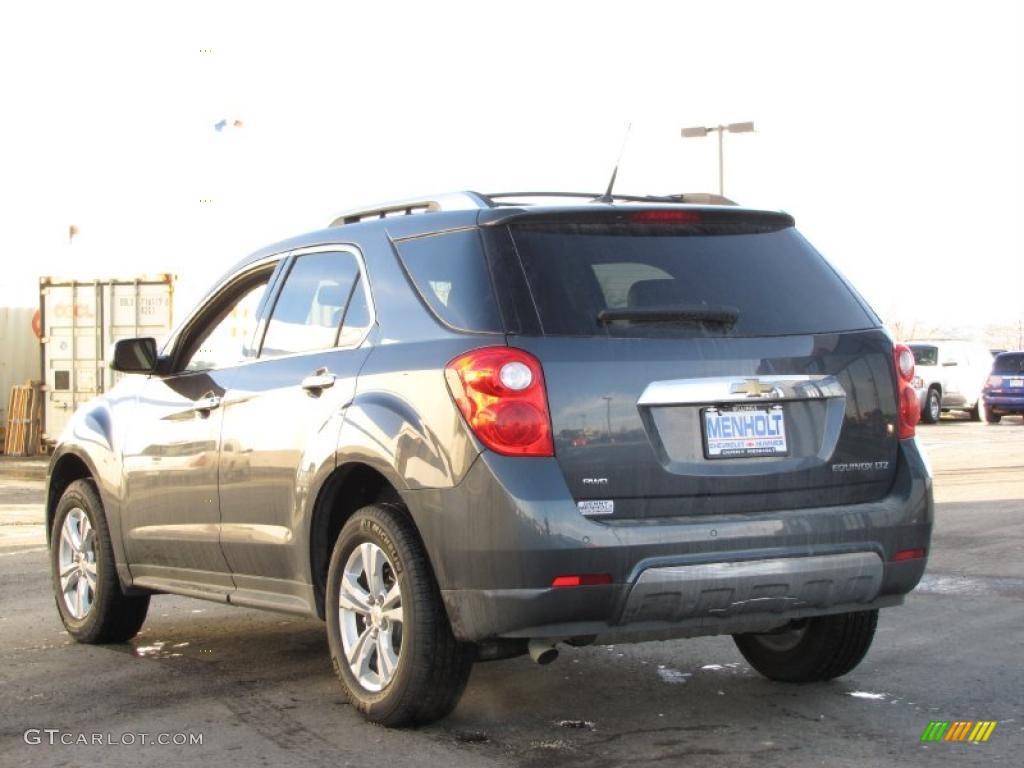 2010 Equinox LTZ AWD - Cyber Gray Metallic / Jet Black/Light Titanium photo #13