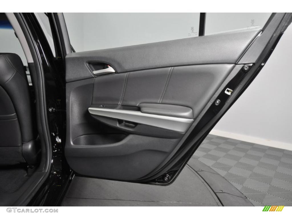 2009 Accord EX-L Sedan - Crystal Black Pearl / Black photo #20
