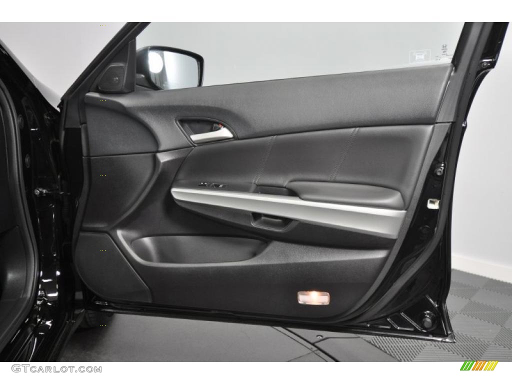 2009 Accord EX-L Sedan - Crystal Black Pearl / Black photo #24