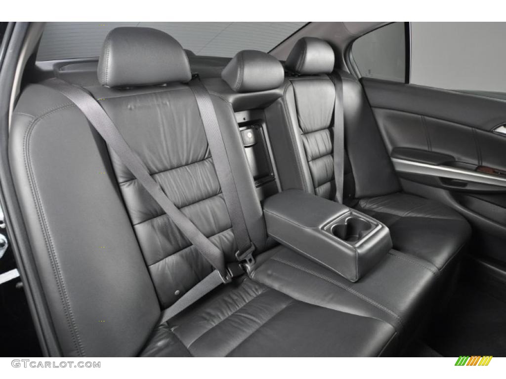 2009 Accord EX-L V6 Sedan - Crystal Black Pearl / Black photo #25