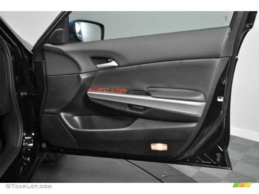2009 Accord EX-L V6 Sedan - Crystal Black Pearl / Black photo #26