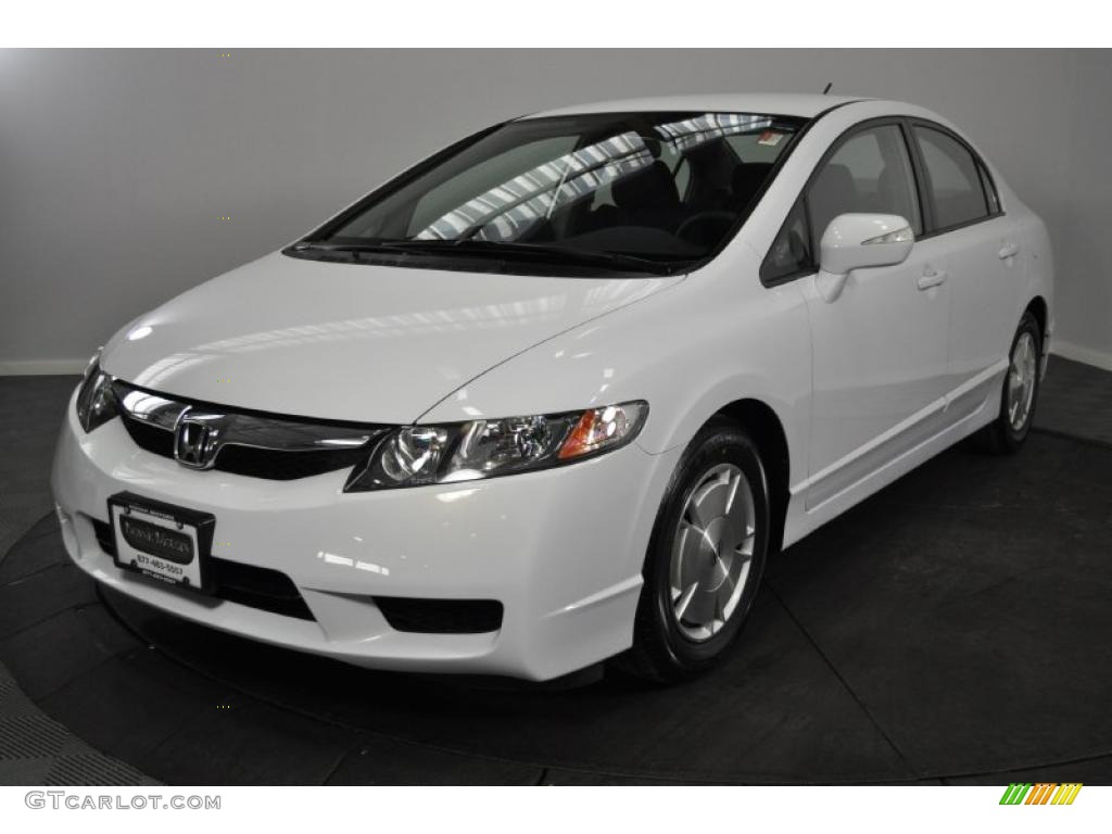 Honda civic 2009 pearl white #5