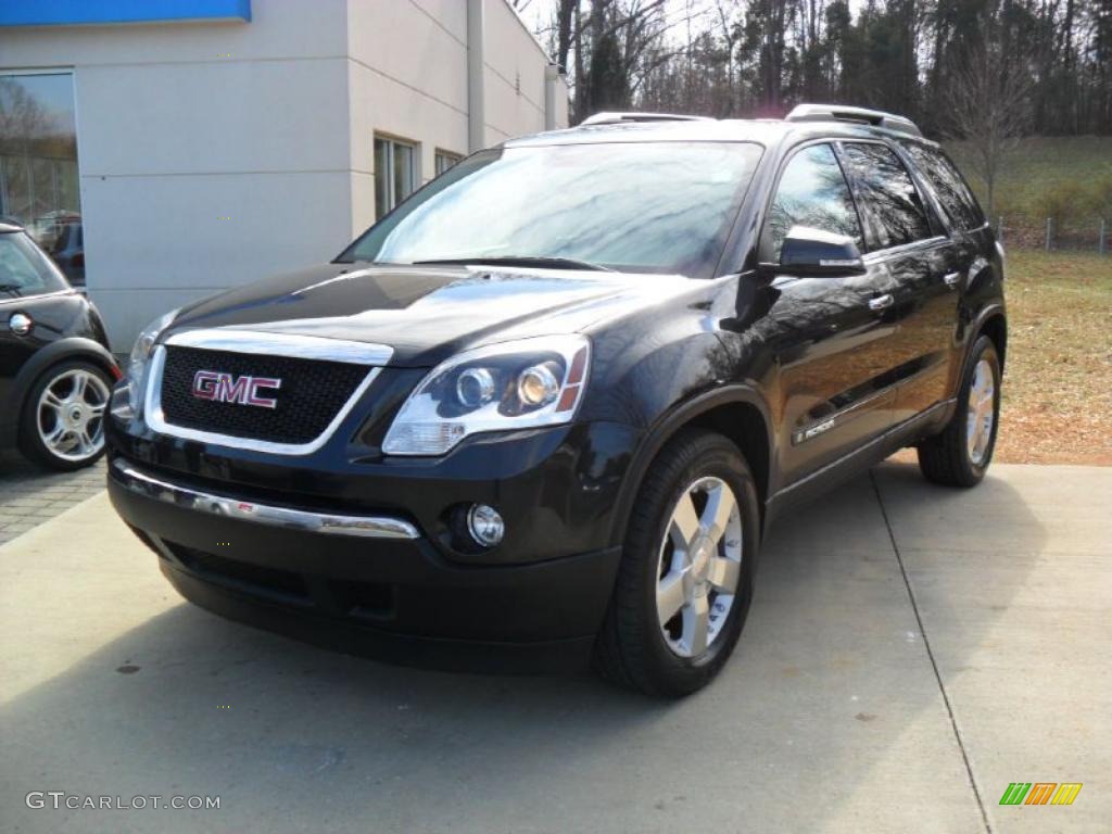 2008 Acadia SLT - Carbon Black Metallic / Ebony photo #1