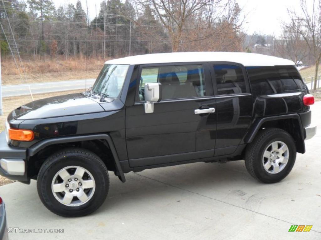 2007 FJ Cruiser 4WD - Black Diamond / Dark Charcoal photo #2