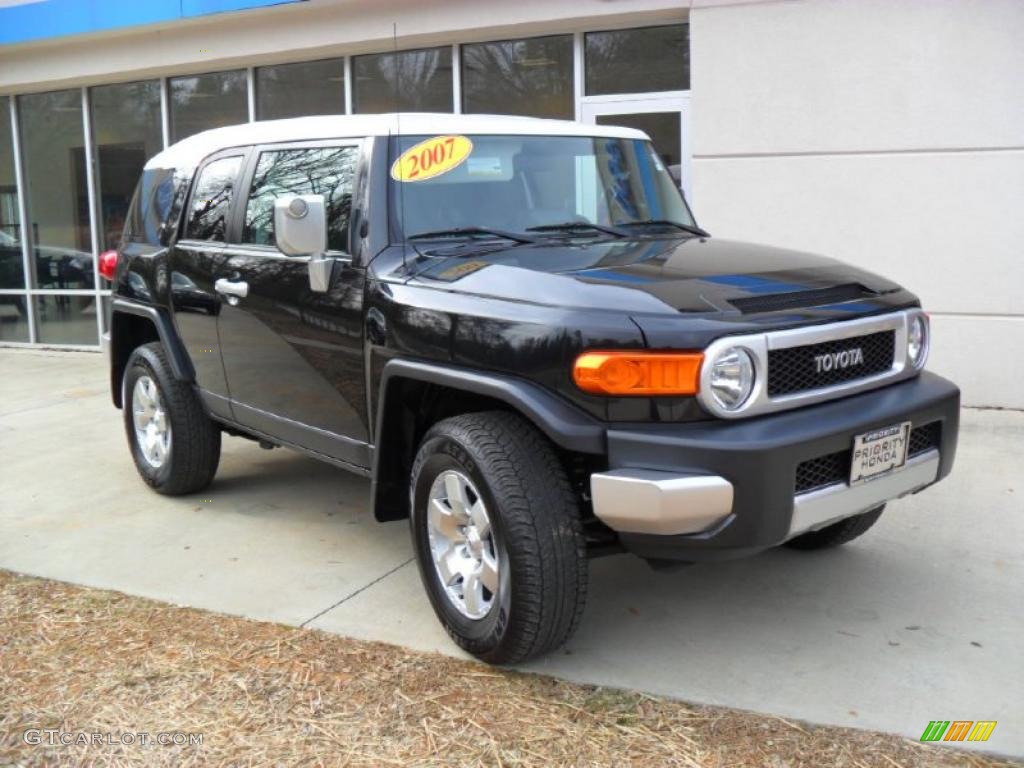 2007 FJ Cruiser 4WD - Black Diamond / Dark Charcoal photo #6
