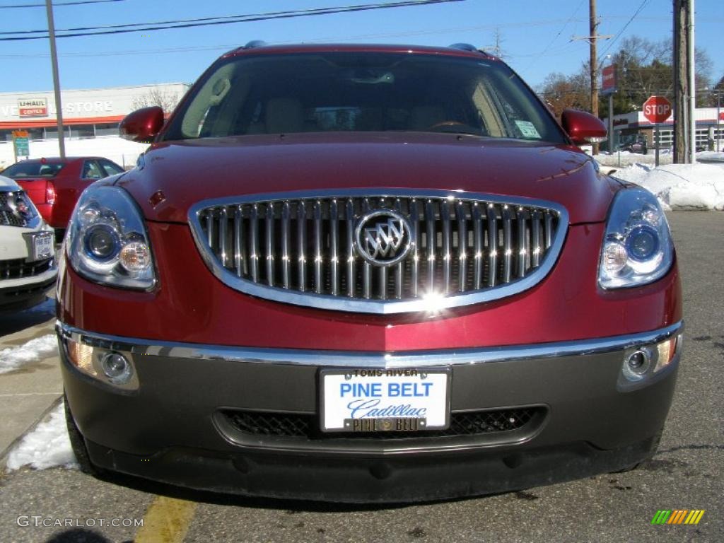 2009 Enclave CXL AWD - Red Jewel Tintcoat / Cocoa/Cashmere photo #2