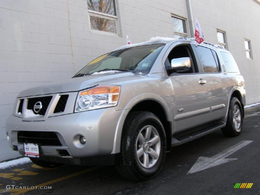 2008 Armada SE 4x4 - Silver Lightning / Charcoal photo #1