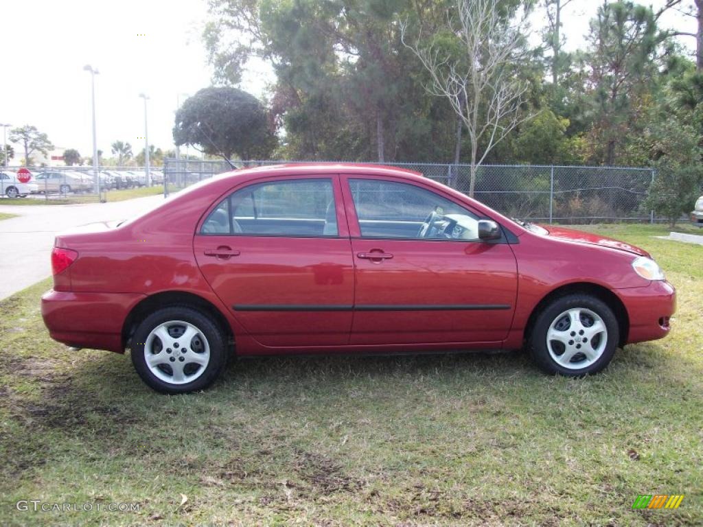 2008 Corolla CE - Impulse Red Pearl / Stone photo #1