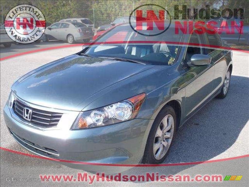 2008 Accord EX-L Sedan - Mystic Green Metallic / Black photo #1