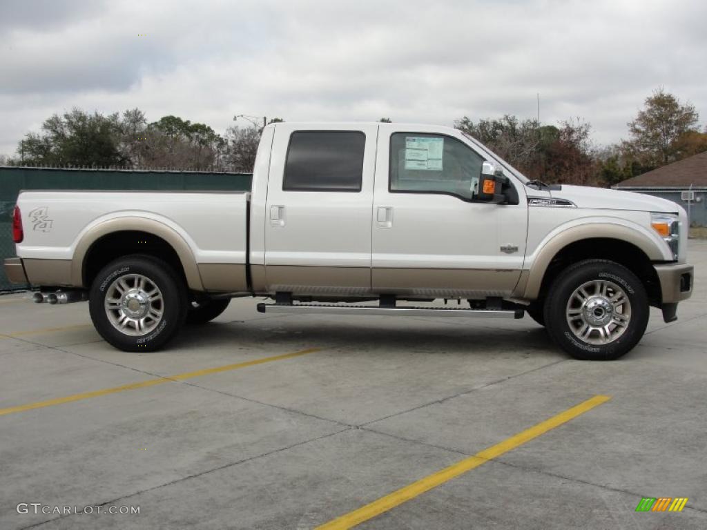 Oxford White 2011 Ford F250 Super Duty King Ranch Crew Cab 4x4 Exterior Photo #43883490