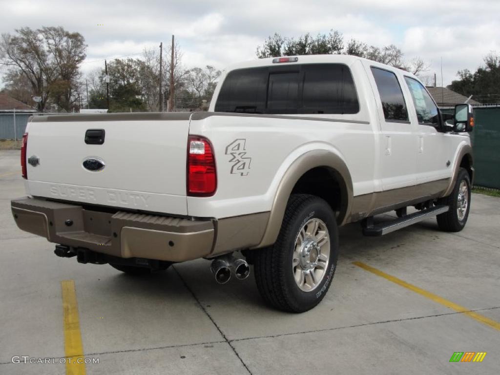 Oxford White 2011 Ford F250 Super Duty King Ranch Crew Cab 4x4 Exterior Photo #43883502