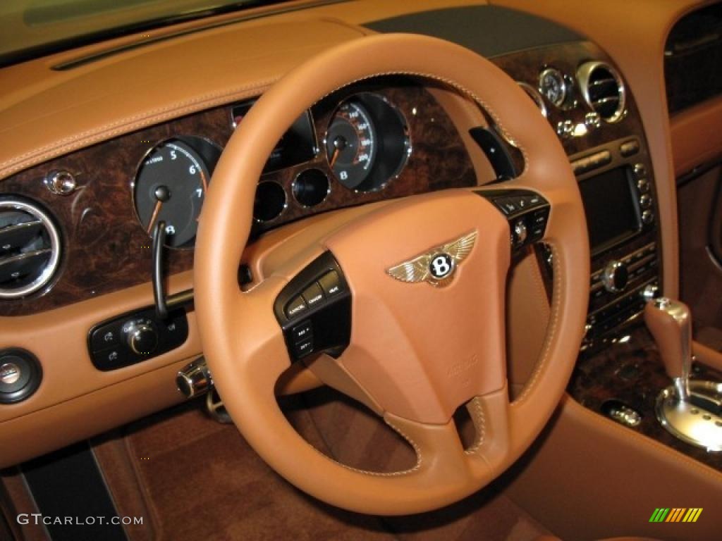 2011 Bentley Continental GTC Standard Continental GTC Model Saddle Steering Wheel Photo #43884222