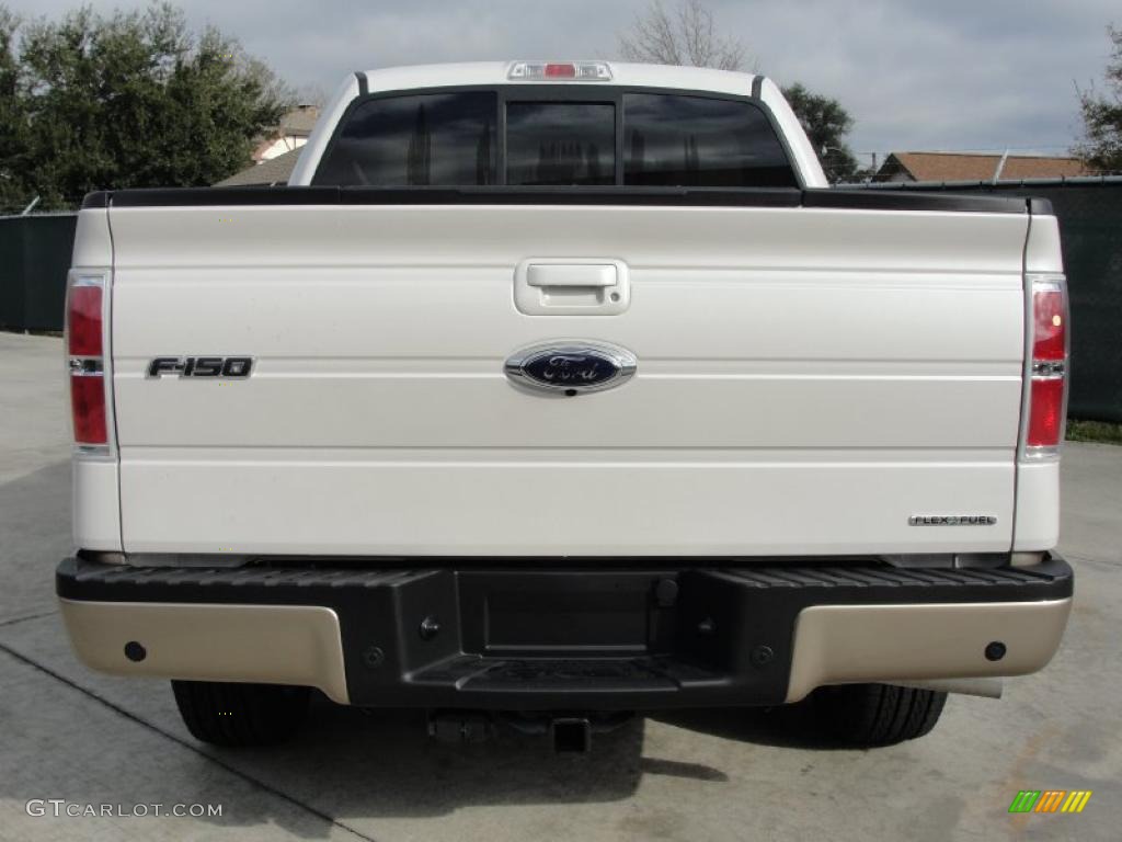 White Platinum Metallic Tri-Coat 2011 Ford F150 Lariat SuperCrew Exterior Photo #43885219