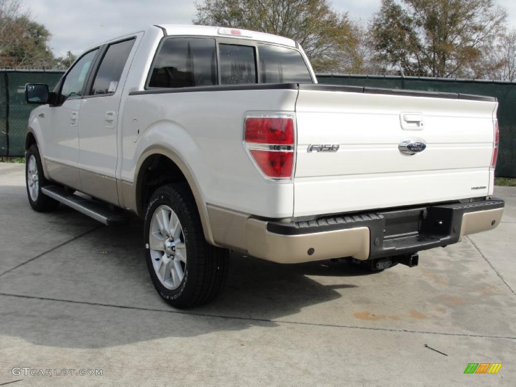 White Platinum Metallic Tri-Coat 2011 Ford F150 Lariat SuperCrew Exterior Photo #43885230