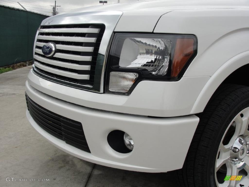 2011 F150 Limited SuperCrew 4x4 - White Platinum Metallic Tri-Coat / Steel Gray/Black photo #9