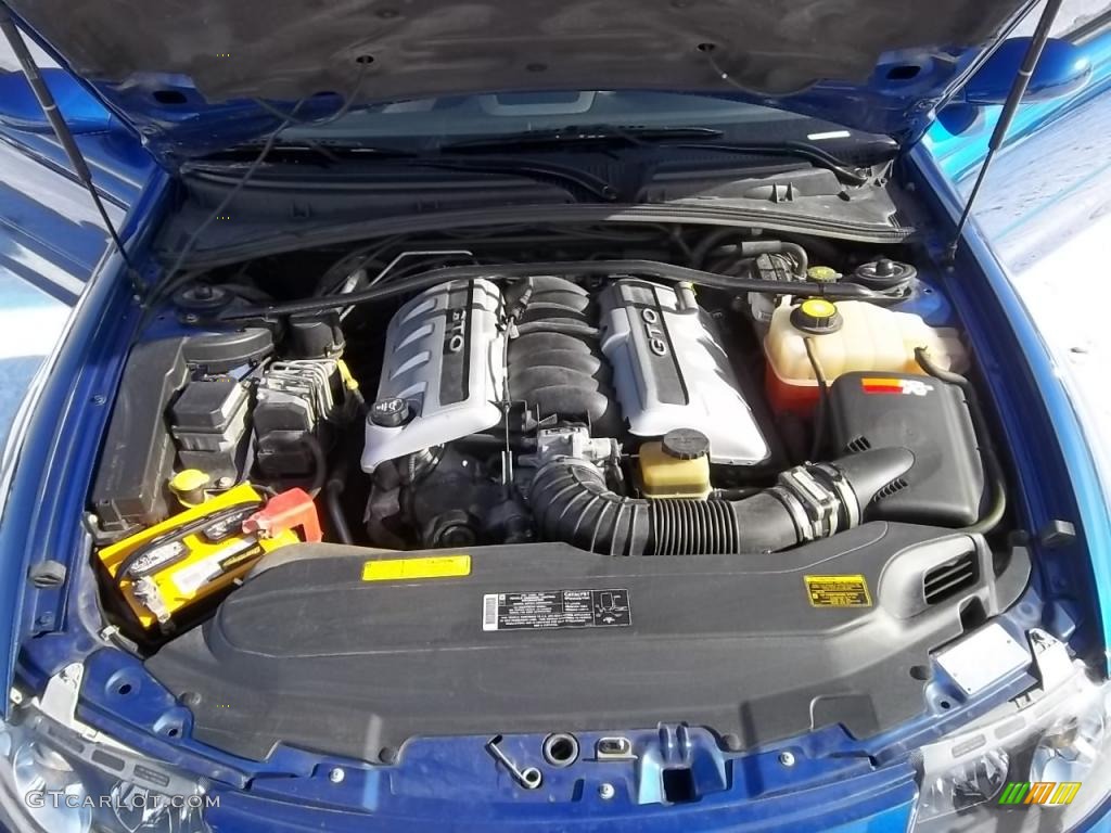 2004 GTO Coupe - Impulse Blue Metallic / Black photo #24