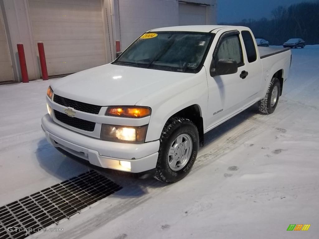 Summit White 2004 Chevrolet Colorado LS Extended Cab Exterior Photo #43886555