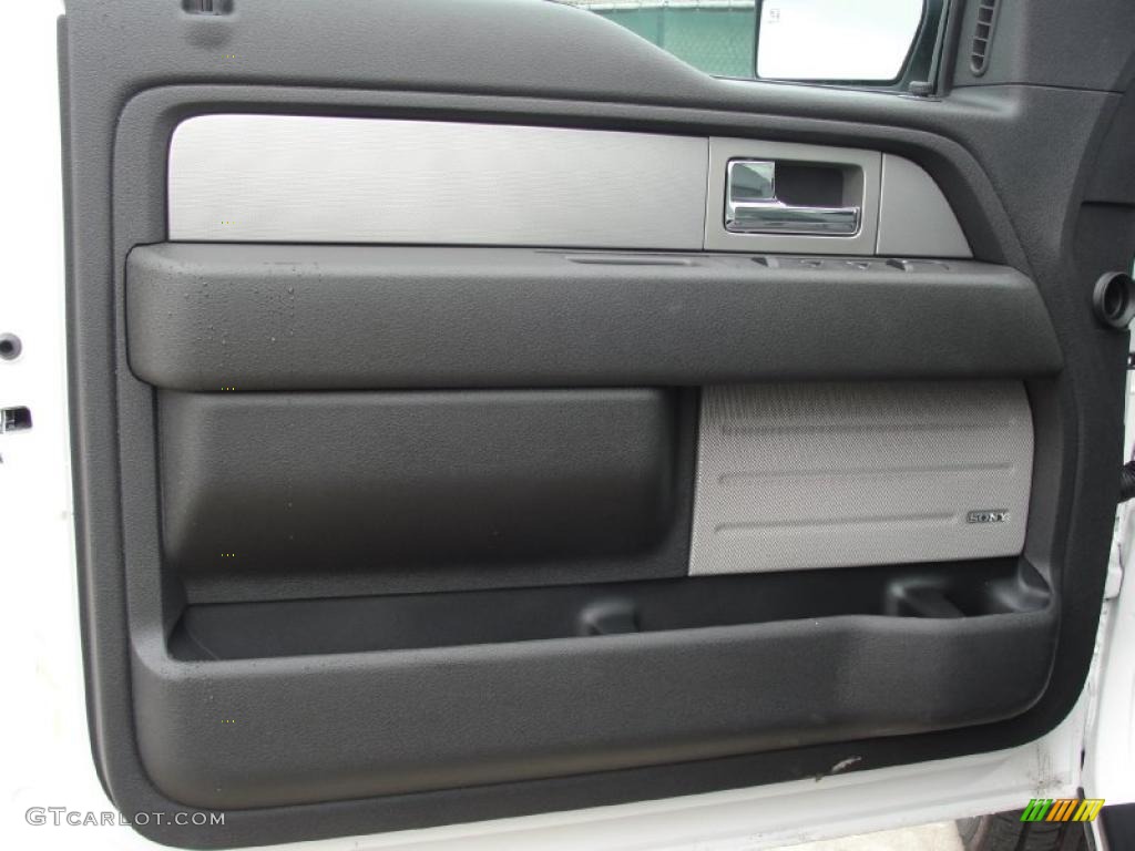 2011 Ford F150 Limited SuperCrew 4x4 Steel Gray/Black Door Panel Photo #43886583