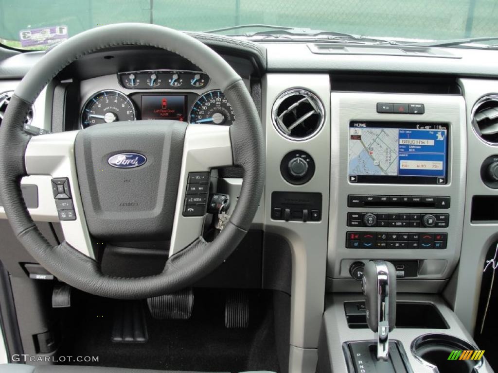 2011 Ford F150 Limited SuperCrew 4x4 Steel Gray/Black Dashboard Photo #43886695