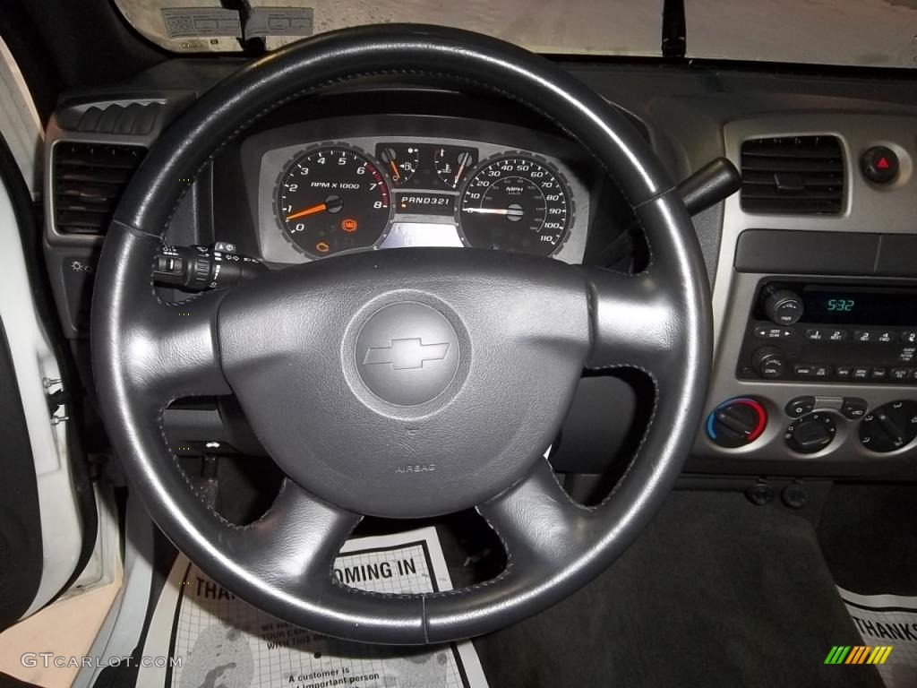2004 Chevrolet Colorado LS Extended Cab Medium Dark Pewter Steering Wheel Photo #43886887