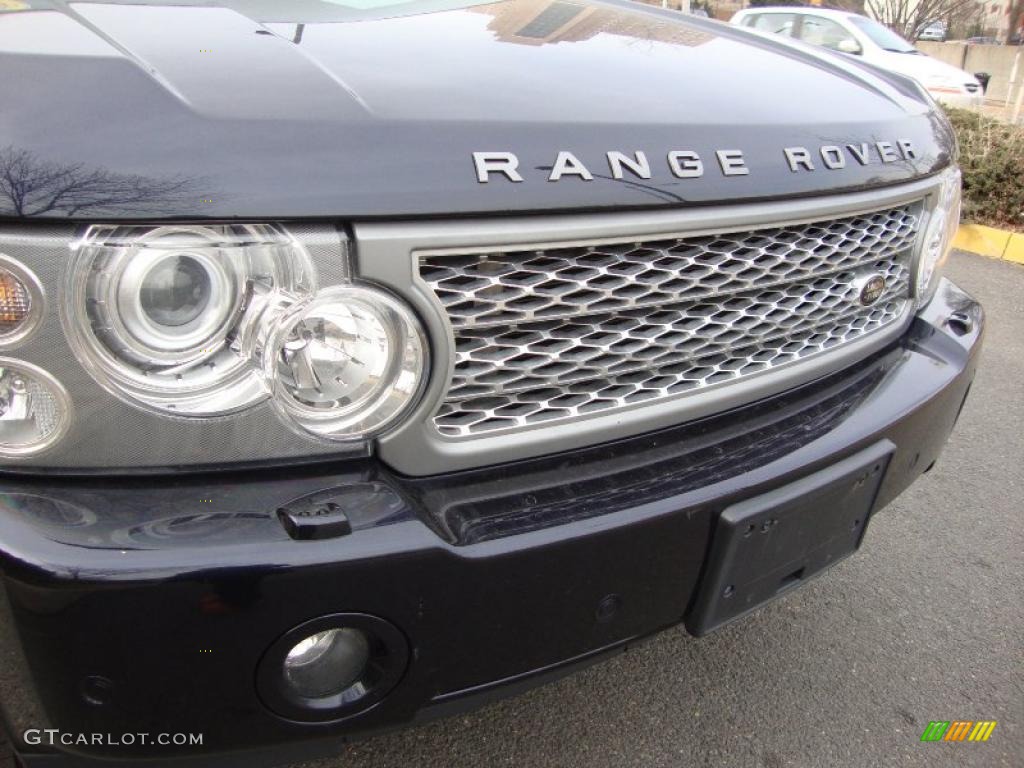 2008 Range Rover V8 Supercharged - Buckingham Blue Metallic / Sand/Jet photo #9