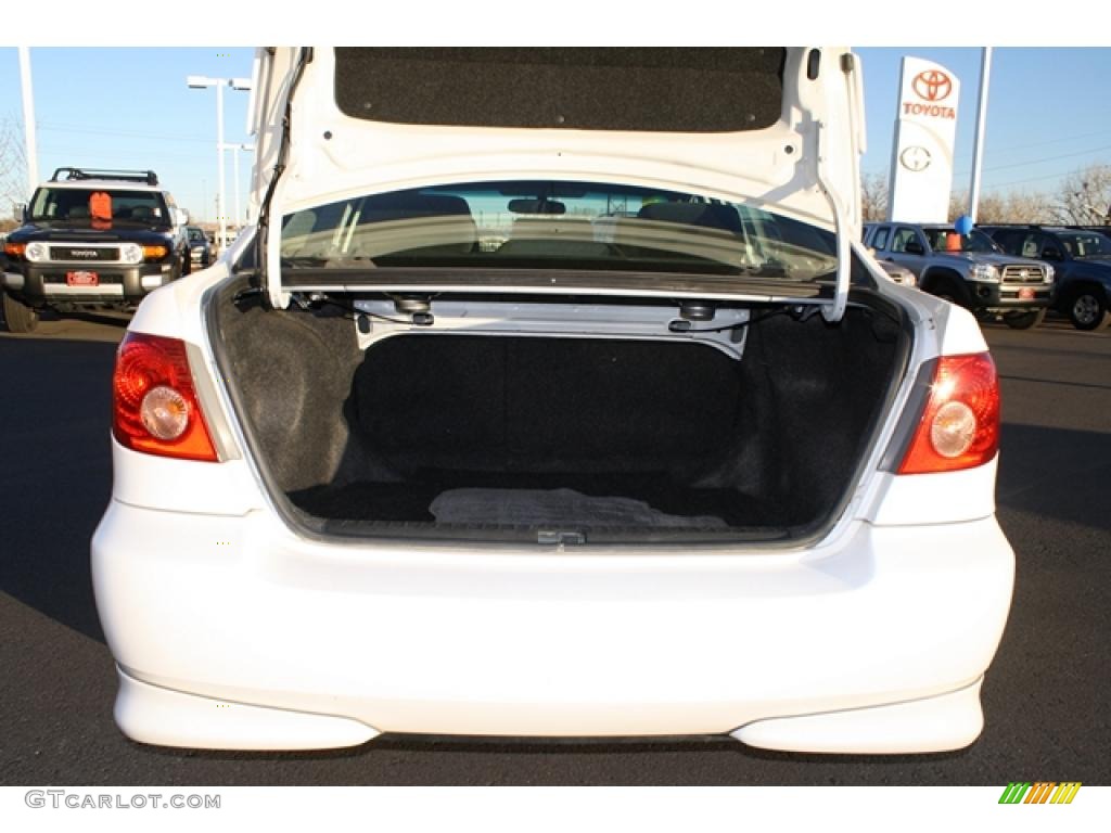 2007 Corolla S - Super White / Dark Charcoal photo #25