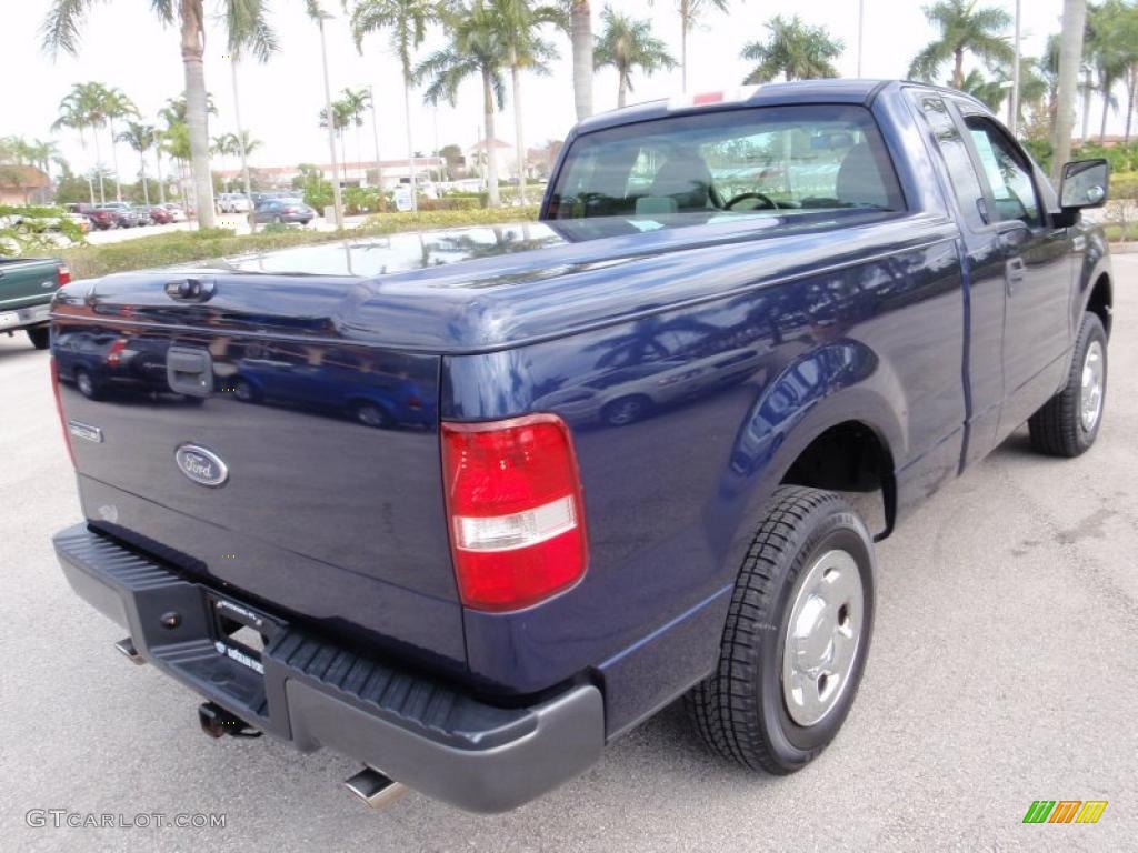 2005 F150 XL Regular Cab - True Blue Metallic / Medium Flint Grey photo #6