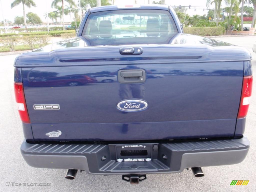2005 F150 XL Regular Cab - True Blue Metallic / Medium Flint Grey photo #7