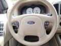 Medium/Dark Pebble Beige 2005 Ford Escape Limited Steering Wheel