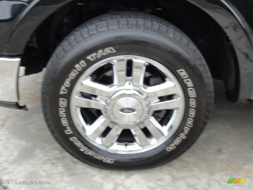 2006 F150 Lariat SuperCrew - Black / Black photo #14