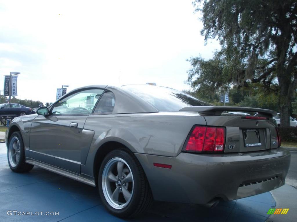 2002 Mustang GT Coupe - Mineral Grey Metallic / Medium Parchment photo #3